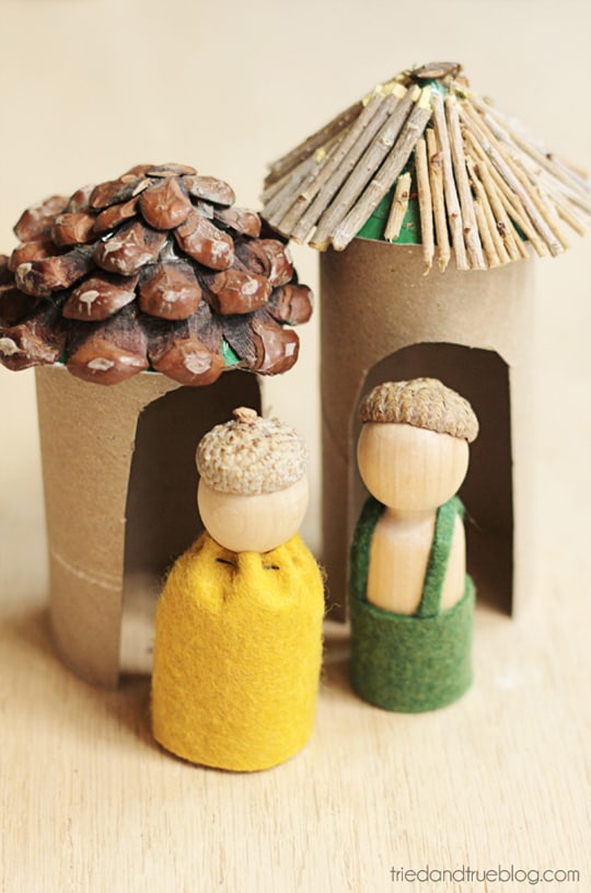 Woodland Folk Toys for Thanksgiving - Sweet toys to stretch the imagination!