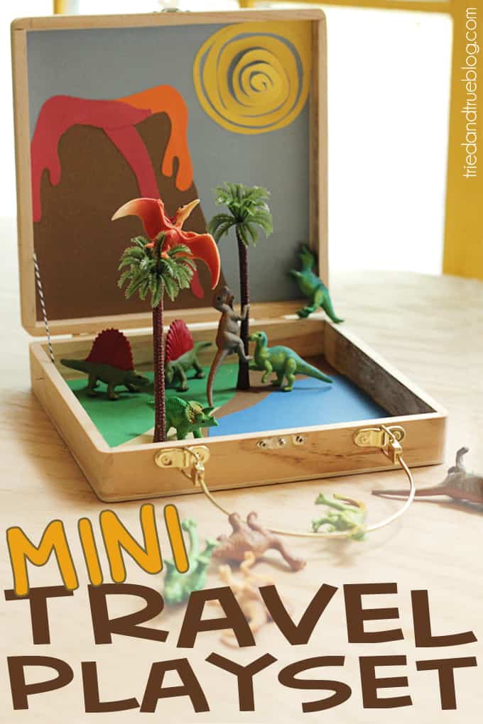kids crafts-Mini Travel Play set DIY