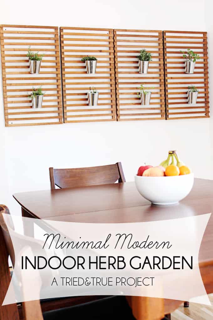 Minimal Modern Indoor Herb Garden Tried True Easy Indoor Herb Garden A Tried True Project