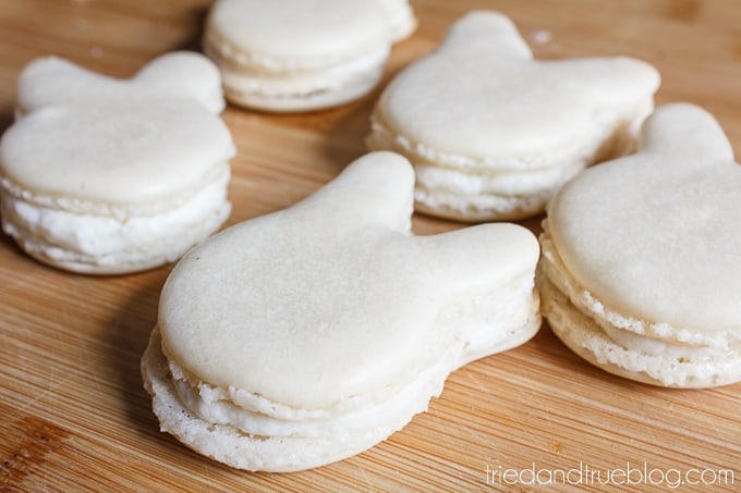 Cute Easter Bunny Macarons - Bunny Shape
