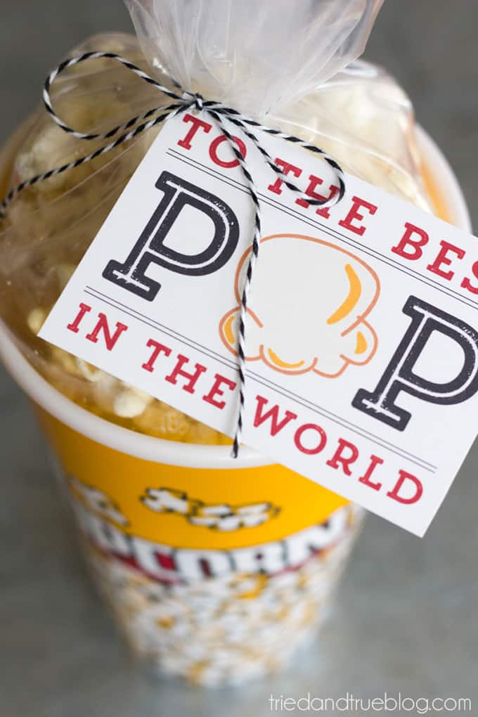 Easy Popcorn Gift for Father's Day - Tried & True