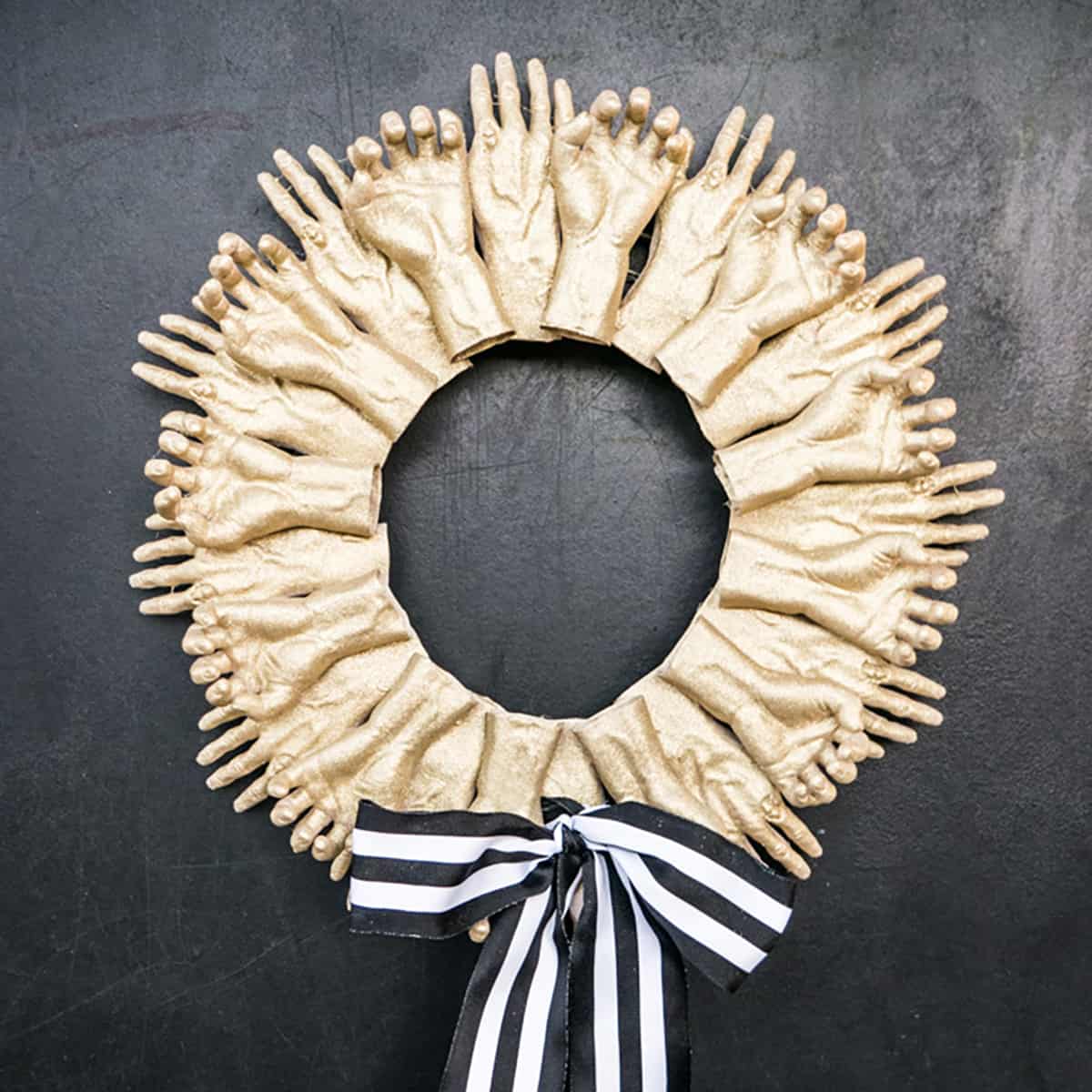 Zombie Hands Halloween Wreath