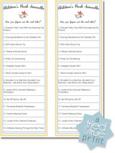 Little Golden Books Shower: Children's Book Scramble - Tried &amp; True ...