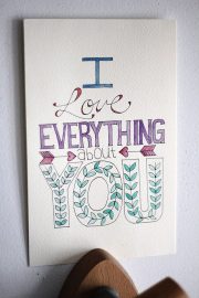 I Love Everything About You Print - Tried &amp; True Creative