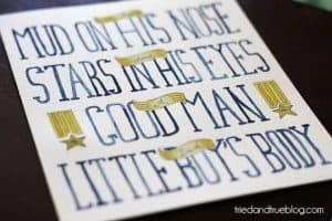 Little Man Free Printable &amp; Giveaway - Tried &amp; True Creative