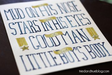 Little Man Free Printable &amp; Giveaway - Tried &amp; True Creative