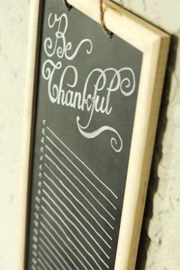 Chalkboard Gratitude Calendar Tried True Creative