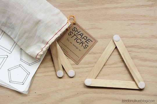 Shape Sticks Stocking Stuffer - Tried & True Creative