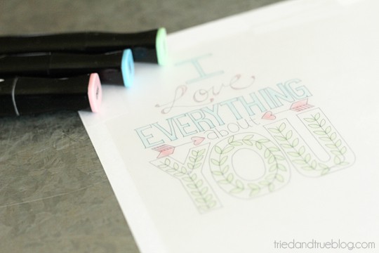 A Tried & True Project: "I Love Everything" Free Printable Magnet