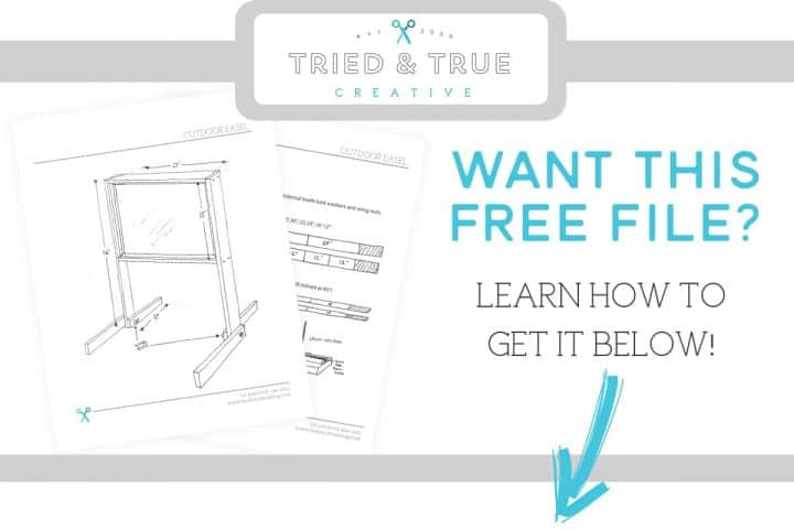 Outdoor Easel Tutorial & Plans - Tried & True Creative