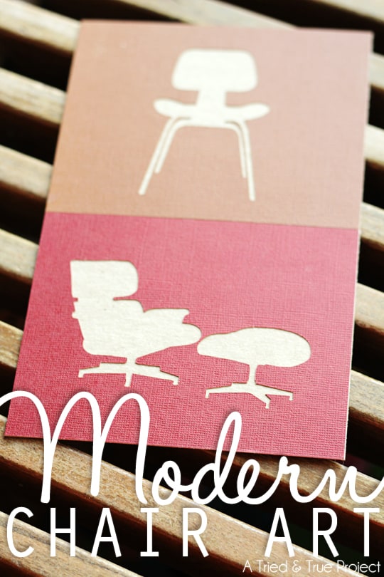 Share your love for midcentruy modern chairs with this free Silhouette file from Tried & True