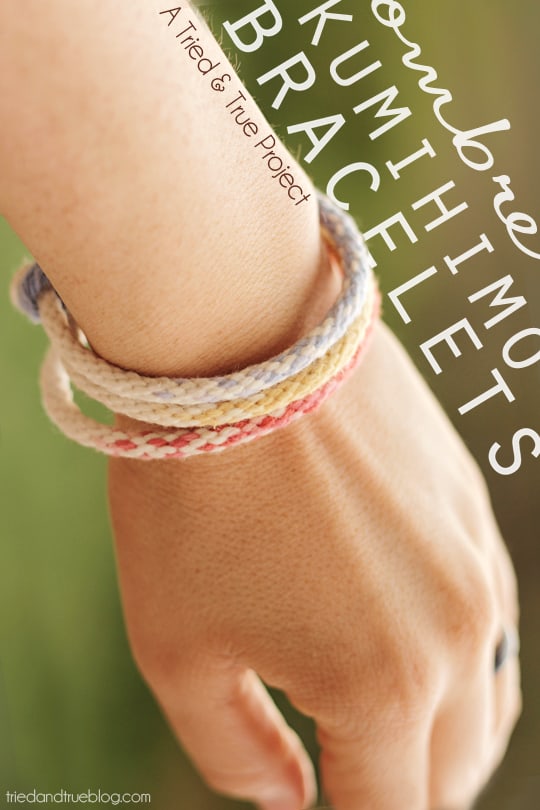 Make some fun stylish Ombre Kumihimo Bracelets this Summer!