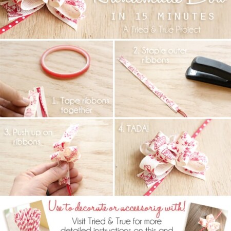 How to make a bow for gift wrapping or wearing!