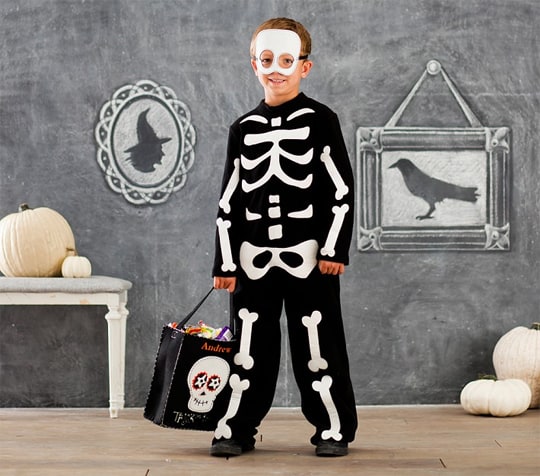 Dia de los Muertos Masks - Pottery Barn Skeleton Costume