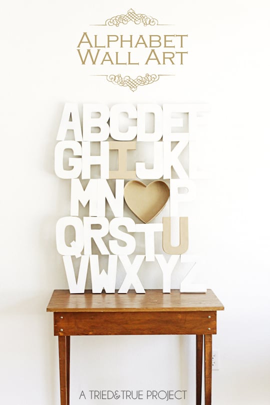 Paper Mache Alphabet Wall Art - A Tried & True Project