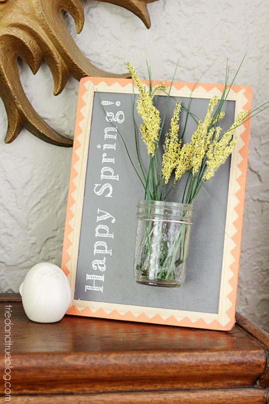 Hello Spring Framed Vase - Easy decoration for Spring!