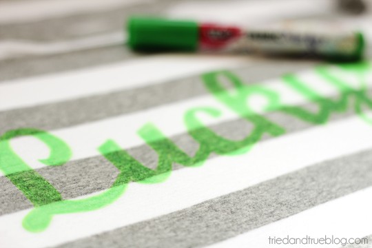 Neon Lucky T-Shirt - Tulip Fabric Markers