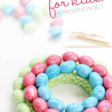 Easy Easter Egg Wreath for Kids - A Tried & True Project