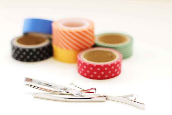 Washi Tape Hair Pins - Supplies