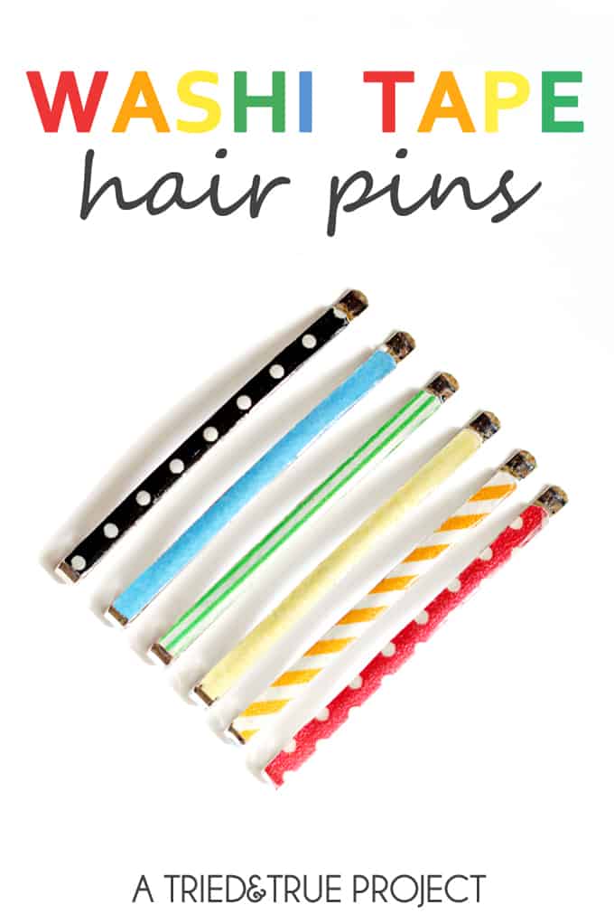 Washi Tape Hair Pins - A Tried & True Project