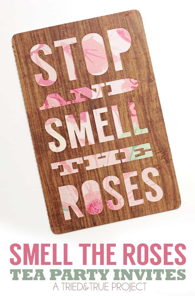 "Smell The Roses" Tea Party Invite - A Tried & True Free File