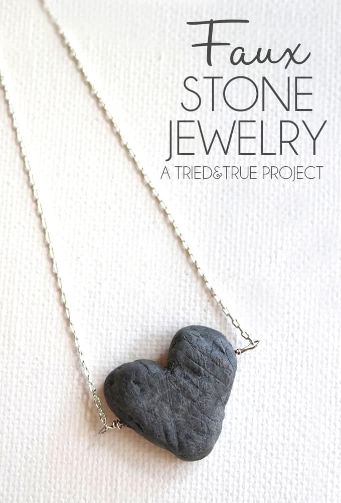 Faux Stone Jewelry Made with Polymer Clay