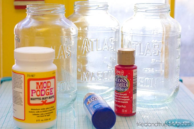How To Fake Frosted Glass - Supplies