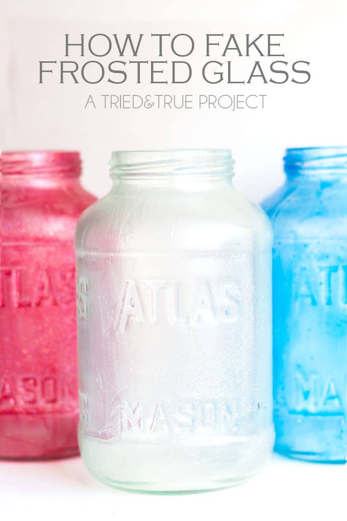 How To Fake Frosted Glass - Tried & True Creative