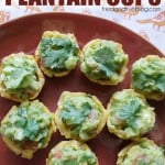 Chayote Guacamole Plantain Cups - The perfect appetizer!
