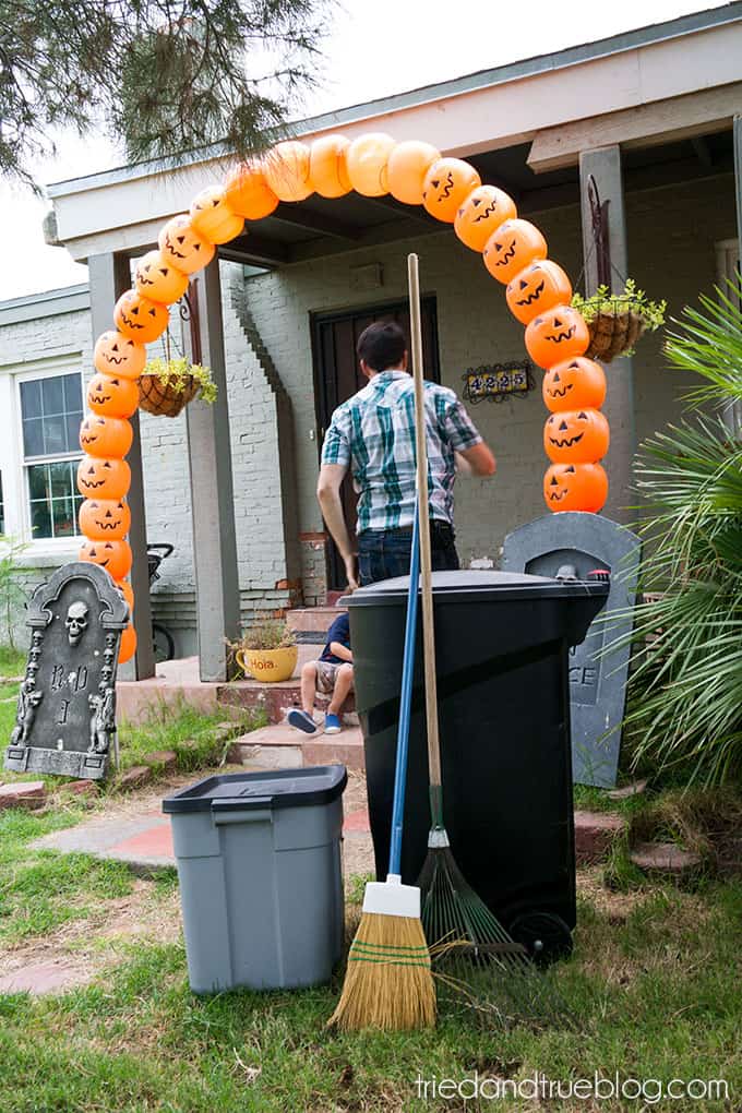 Diy Halloween Arch
 How to Make a Halloween Pumpkin Archway Tried & True Creative