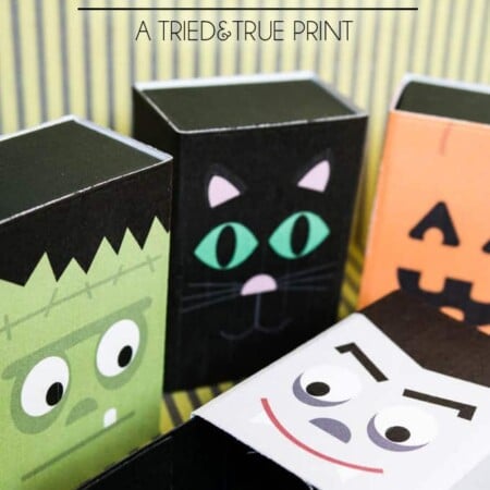 Print out these free Halloween Treat Boxes from Tried & True this year! Four different designs with tons of different uses!