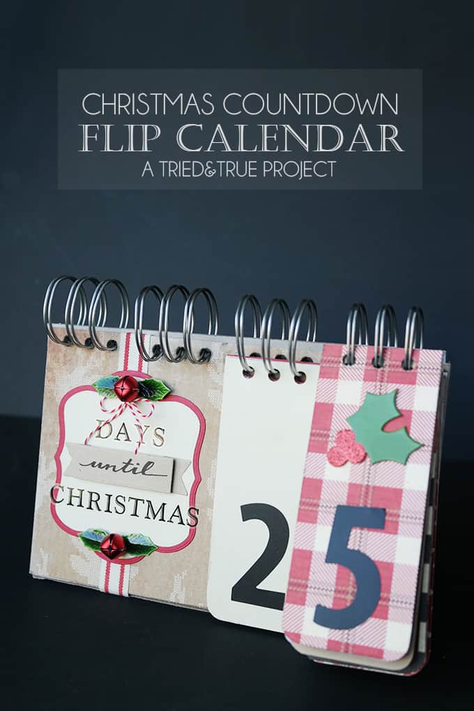 Countdown to Christmas with this easy--to-make flip calendar! Customize it to fit any decor and personality!