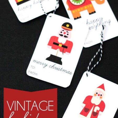 Vintage Holiday Gift Tags - Four different types of gift tags to fit any occasion!