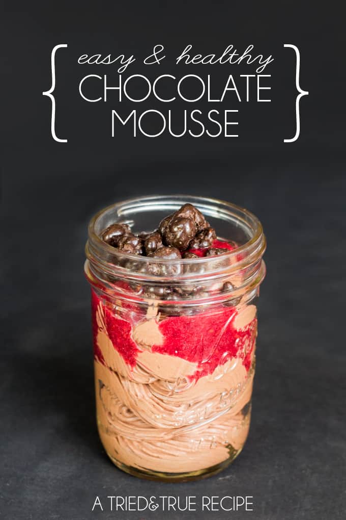This super Easy & Healthy Chocolate Mousse is made with just three ingredients! #DISCOVERBROOKSIDE