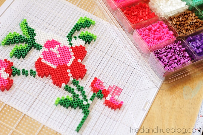 Mother's Day Perler Tray - Flower