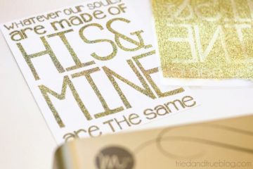 Adding Foil to Free Printables - Tried &amp; True Creative
