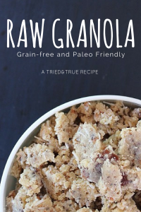 A Grain-Free and Paleo Friendly Raw Granola! Absolutely amazing for breakfast or a snack!