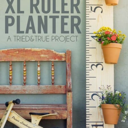 Make this XL Ruler Planter, the perfect decoration for your yard! You can even keep track of your kids' heights to enjoy for years to come!