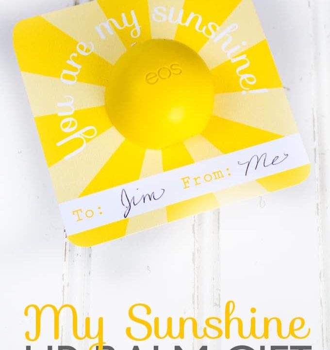 Give this My Sunshine Lip Balm Gift as an easy birthday or "just because" gift!