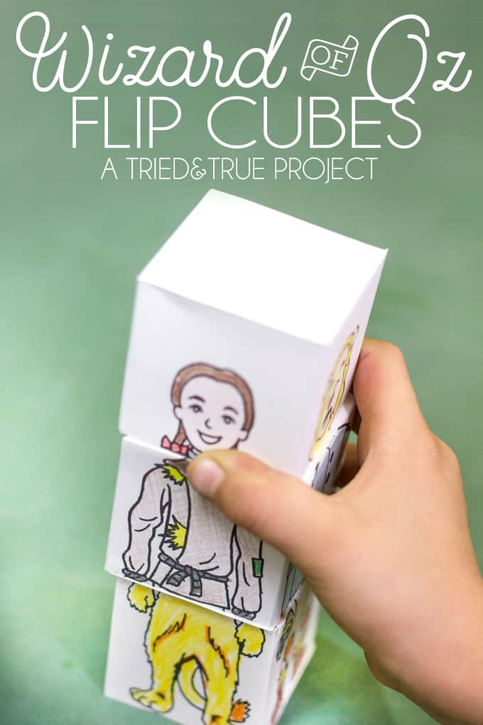 Your kid is going to have tons of fun coloring and folding these Wizard of Oz Flip Cubes. Mix and match the character's heads, bodies, and legs for tons of laughs!