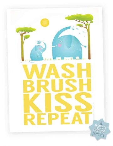 Bathtime Routine Free Printable - Tried &amp; True Creative