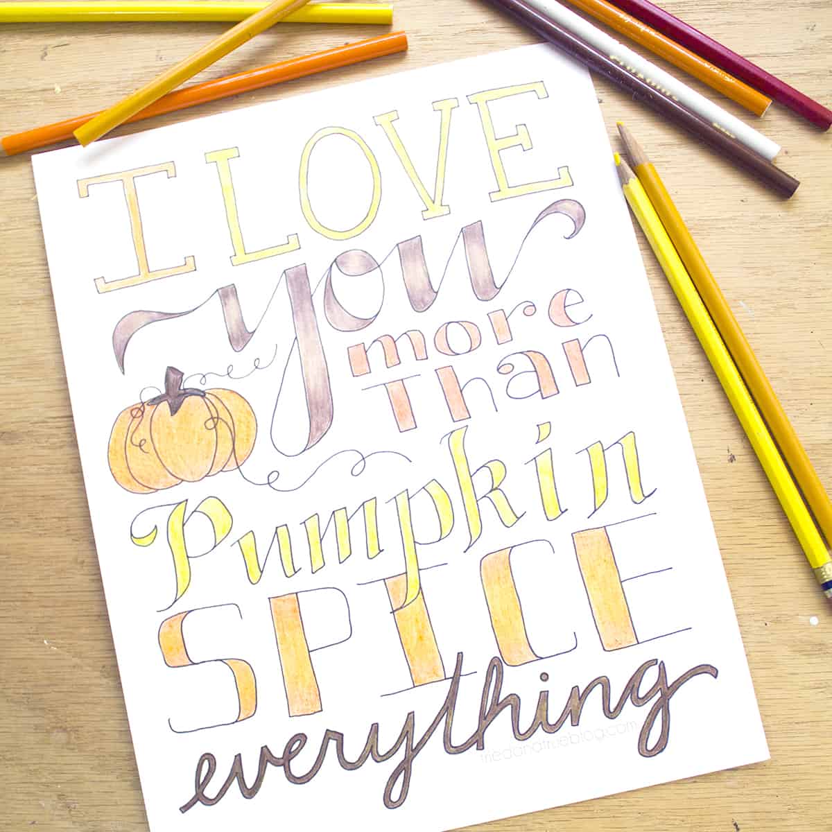 “More Than Pumpkin” Free Coloring Page