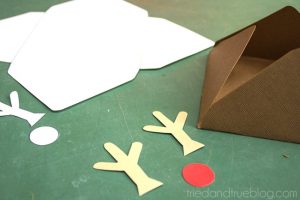 Rudolph Gift Envelope - Cut