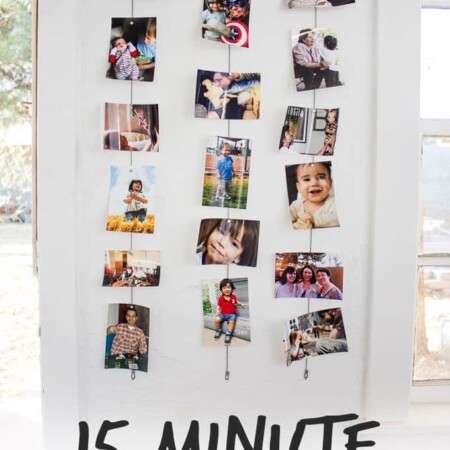Make this minimal Picture Hanger in just 15 minutes! Only needs a few supplies and you're good to go!