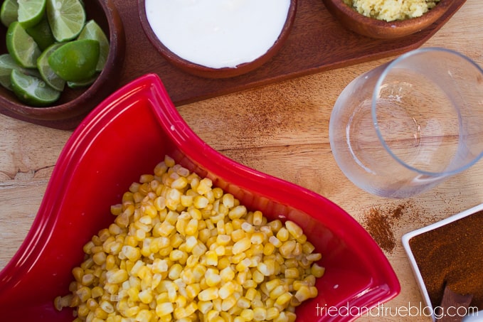 Healthier Elote en Vaso - Ingredients