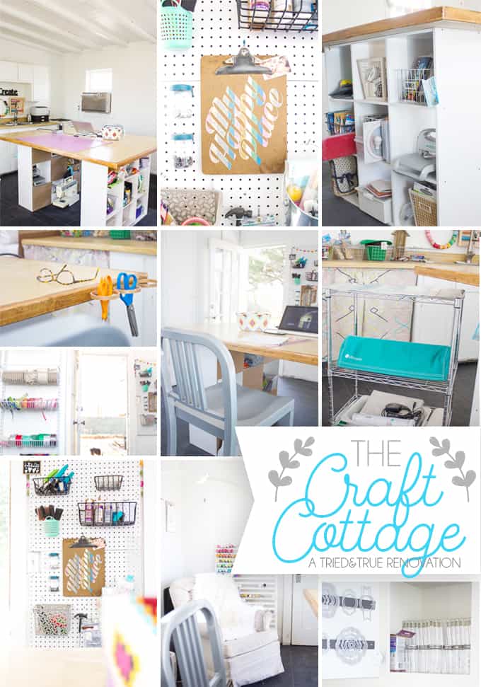 The Craft Cottage Studio Reveal - How I turned a 1930's in-laws quarters into a studio for crafting!