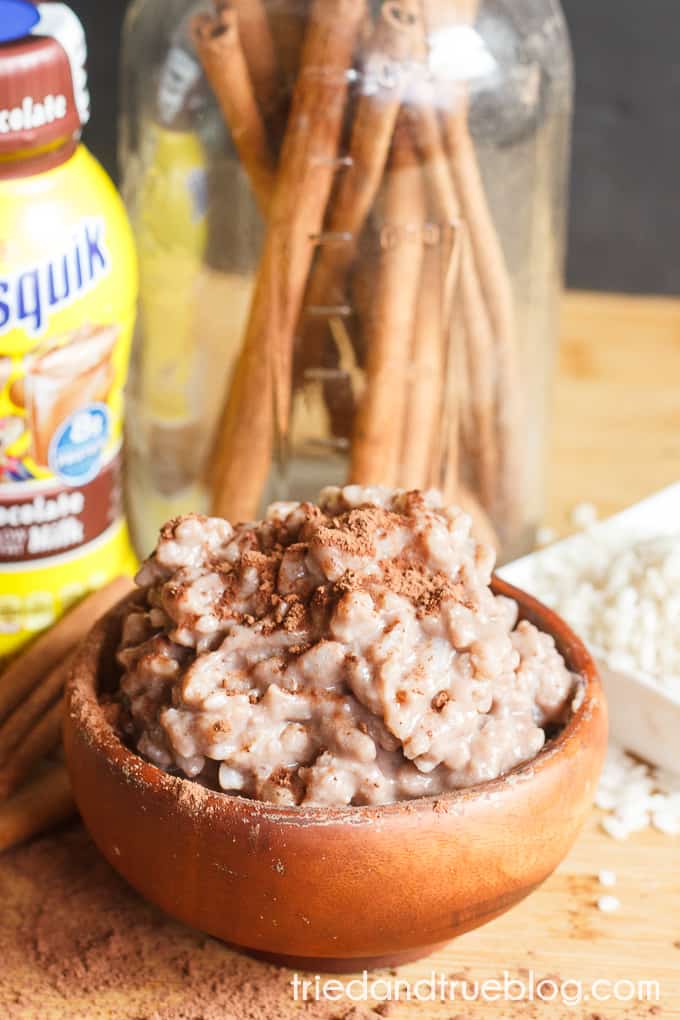 Pressure Cooker Chocolate Rice Pudding - Eat