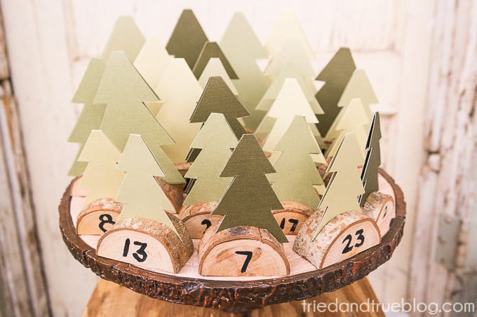 Christmas Tree Advent Calendar - Display