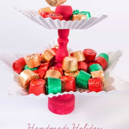 Make this super cute Handmade Holiday Candy Dish in under 15 minutes!