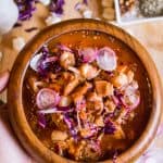 Instant Pot Vegan Posole - Serve